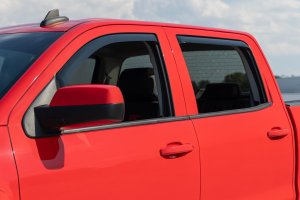 GMC Sierra 2500 HD Side Window Deflectors - Rough Country - In Channel Rain Guard - '15-'19